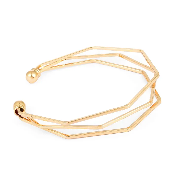 Necklaces Yellow Chimes Latest Collection Western Style Gold Plated Kada Bracelet For Women And Girls Yellow Chimes