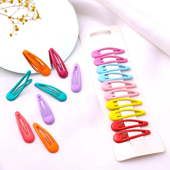 Necklaces Yellow Chimes Melbees by Yellow Chimes Hair Clips for Girls Kids Hair Clip Hair Accessories for Girls Babys 18 Pcs Multicolor Snap Hair Clips Tic Tac Clips Hairclips for kids Baby Teens Toddlers