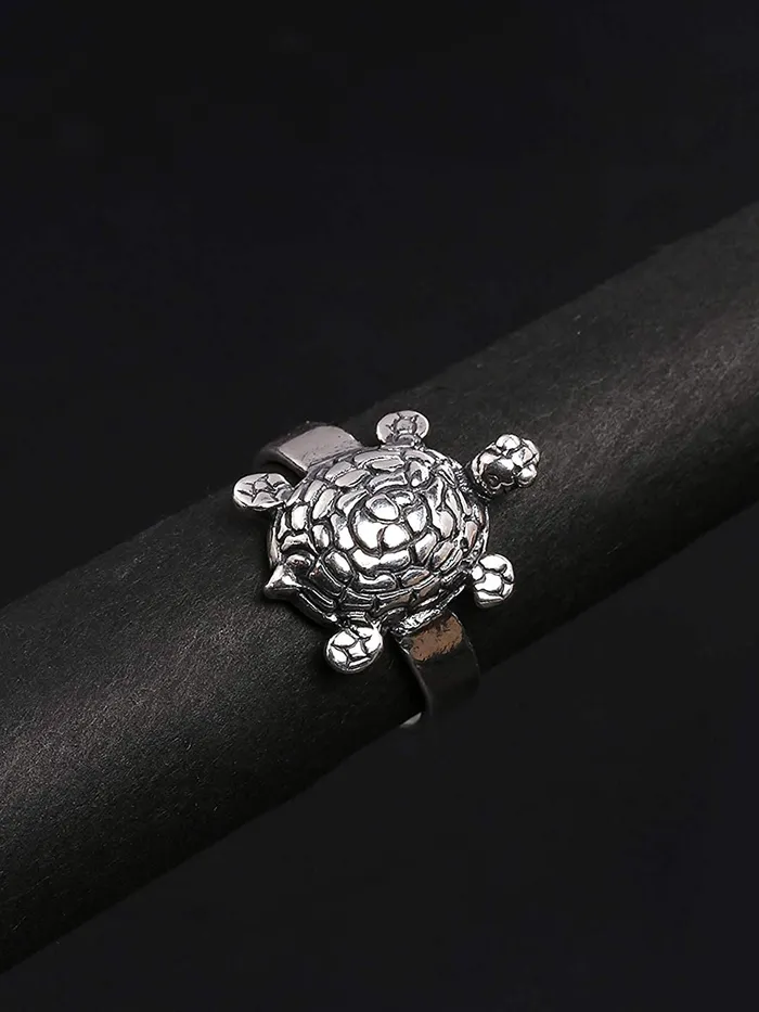 Necklaces Yellow Chimes Rings for Men Tortoise Good Charm 925 Sterling Silver Hallmark and Certified Purity Unisex Turtle Ring for Women and Men Yellow Chimes