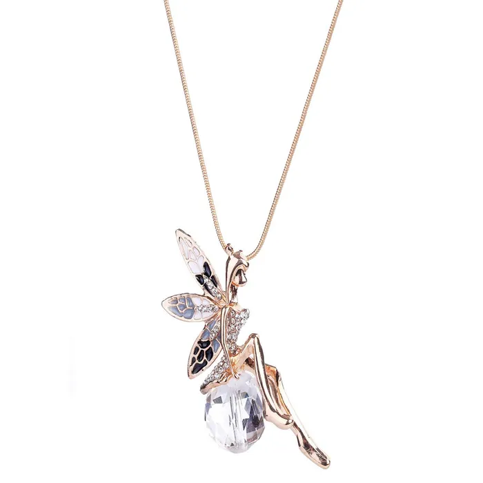 Necklaces Yellow Chimes Western Stylish Collection Pearl Crystal Long Chain Pendant Necklace for Women and Girls Long Chain Angel Yellow Chimes Necklaces Yellow Chimes Western Stylish Collection Pearl Crystal Long Chain Pendant Necklace for Women and Girls Long Chain Angel Yellow Chimes