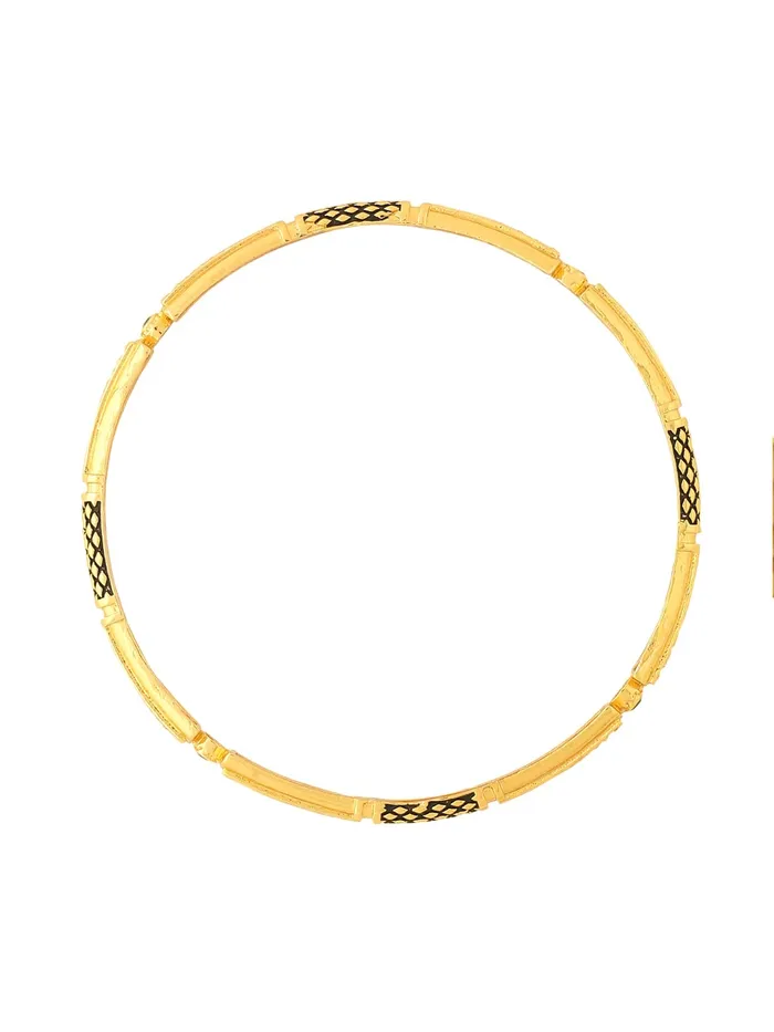 Necklaces Yellow Chimes Yellow Chimes Bangles for Women Gold Toned Meenakari Touch Traditional Bangles for Women and Girls