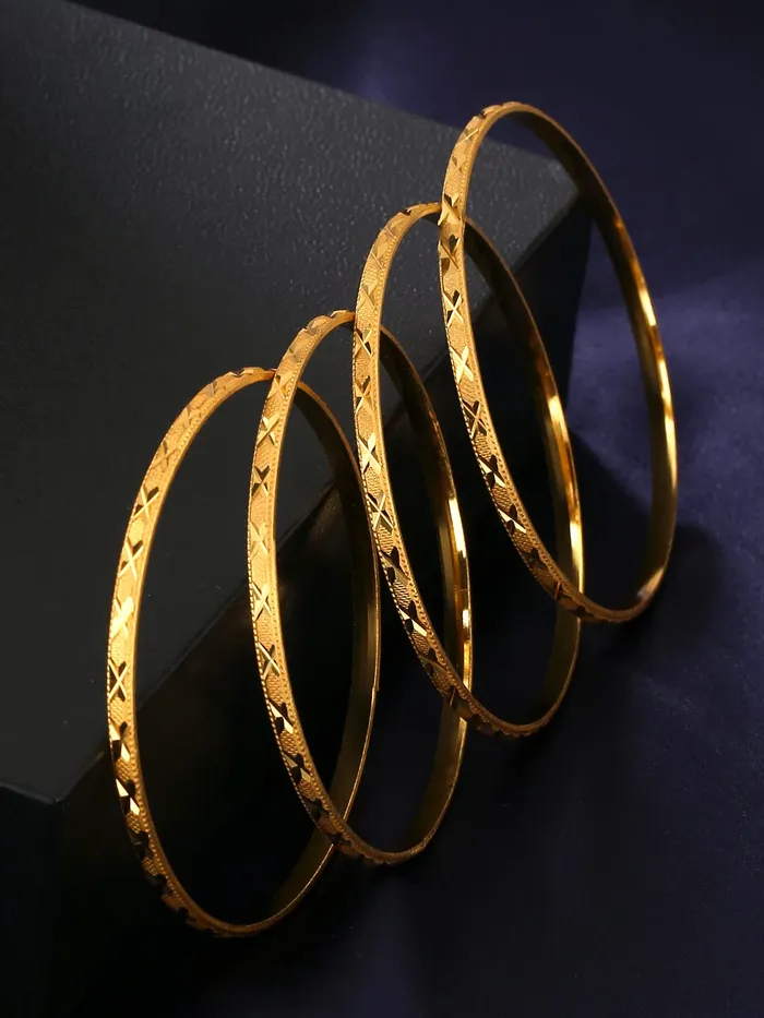 Necklaces Yellow Chimes Yellow Chimes Bangles for Women Gold Toned Set of 8 Pcs Dialy Wear Bangles for Women and Girls