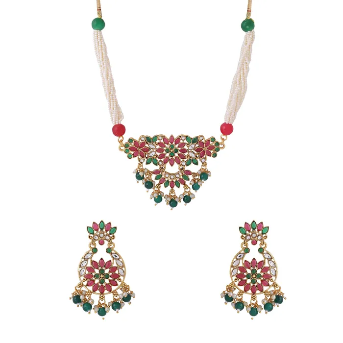 Necklaces Yellow Chimes Yellow Chimes Jewellery Set for Women and Girls Beads Necklace Set for Women Gold Plated Pink Beads Beaded Necklace Set Birthday Gift for girls and women Anniversary Gift for Wife Necklaces Yellow Chimes Yellow Chimes Jewellery Set for Women and Girls Beads Necklace Set for Women Gold Plated Pink Beads Beaded Necklace Set Birthday Gift for girls and women Anniversary Gift for Wife