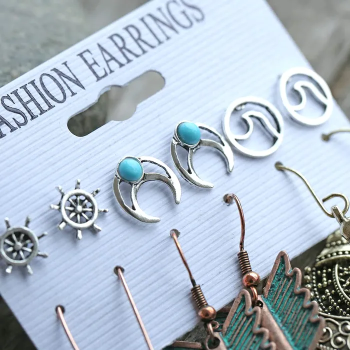 Necklaces Yellow Chimes Yellow Chimes Latest Fashion Gold Plated Geometric Design Dangle Earrings for Women and Girls Design 5