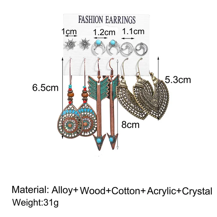 Necklaces Yellow Chimes Yellow Chimes Latest Fashion Gold Plated Geometric Design Dangle Earrings for Women and Girls Design 5