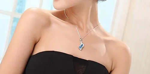Necklaces Yellow Chimes Yellow Chimes Swarovski Elements Dew Drops Designer Pendant for Women Girls