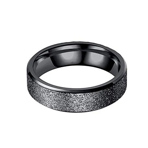 Necklaces Yellow Chimes Yellow Chimes Trendy Western Style Titanium Collection Stardust Black Band Stainless Steel Rings for Men and Boys US 10 YCFJRG134SPRK10BK