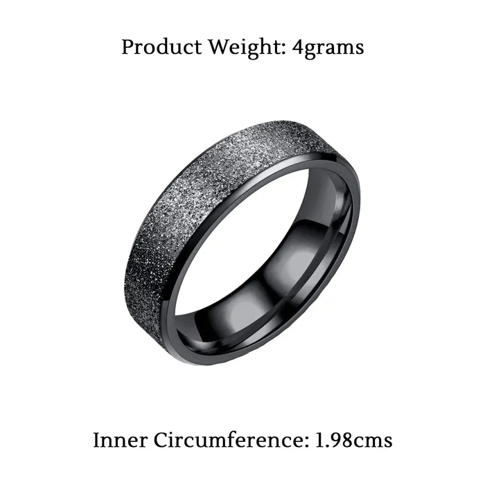 Necklaces Yellow Chimes Yellow Chimes Trendy Western Style Titanium Collection Stardust Black Band Stainless Steel Rings for Men and Boys US 10 YCFJRG134SPRK10BK