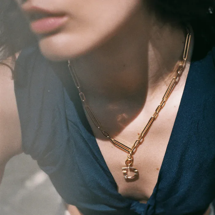 Necklaces zahava 20 Mika Paperclip Chain Necklace