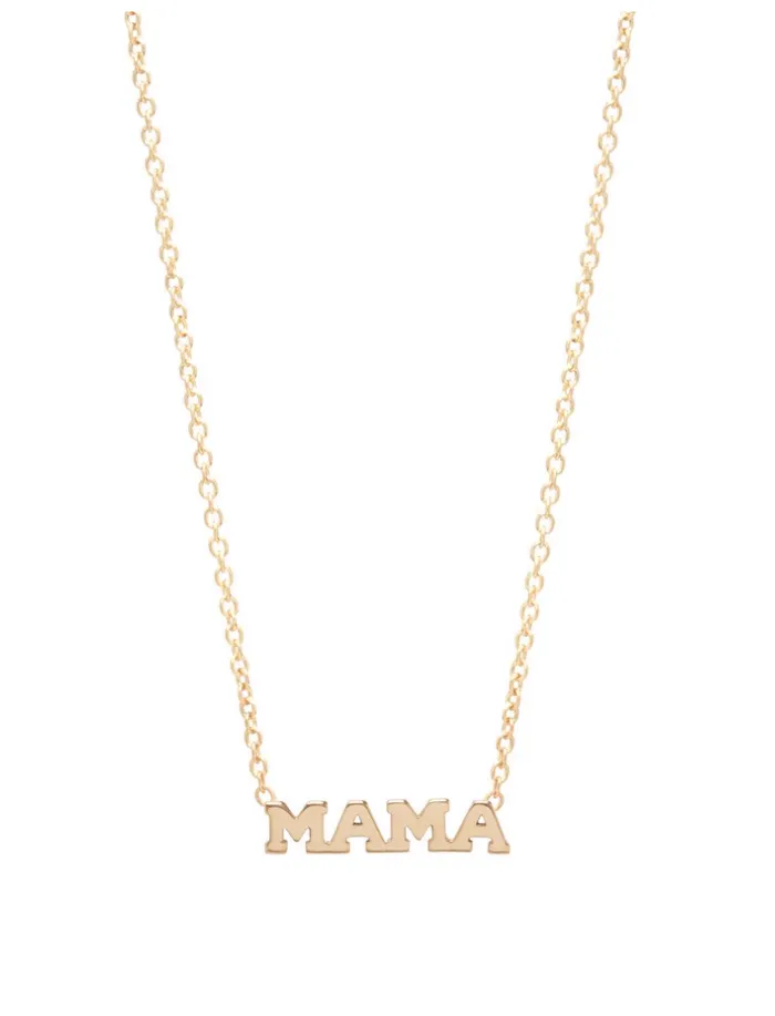 Necklaces Zo Chicco 14kt Gold Itty Bitty MAMA Necklace