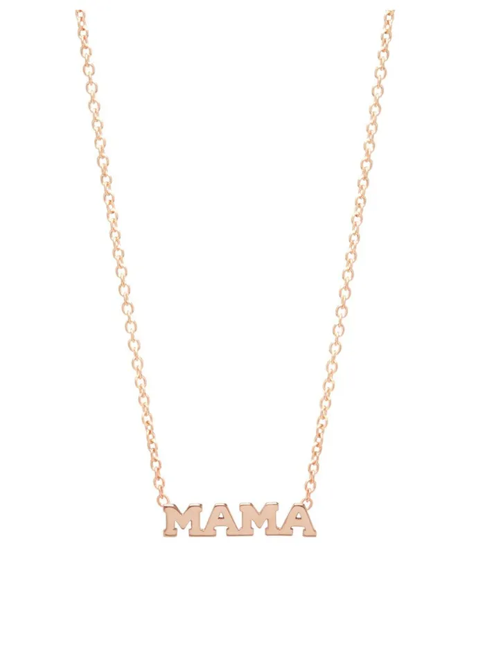 Necklaces Zo Chicco 14kt Gold Itty Bitty MAMA Necklace Necklaces Zo Chicco 14kt Gold Itty Bitty MAMA Necklace