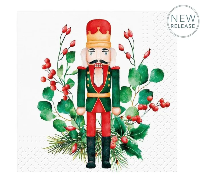 Nutcracker Cocktail Paper Napkins Abbott Rings