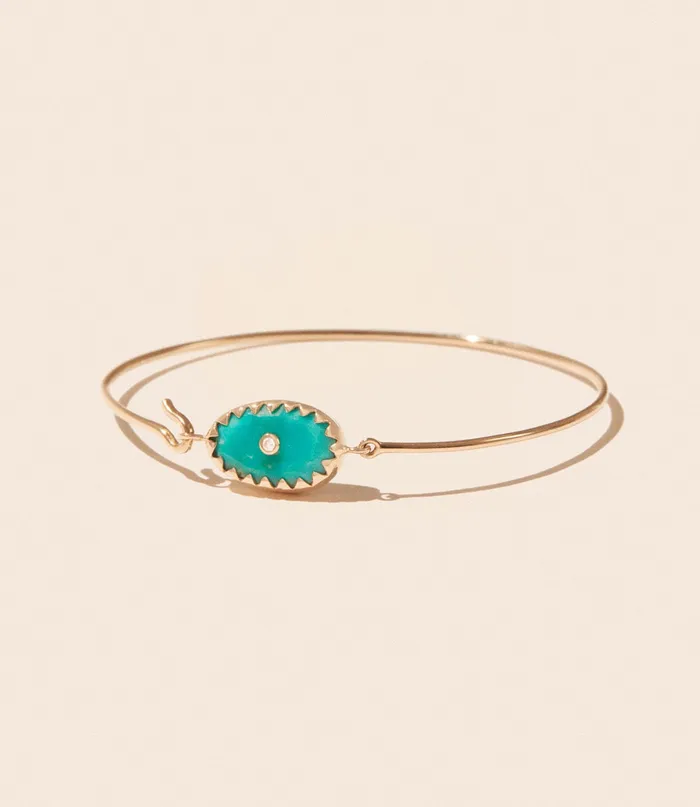 Orso Bangle Turquoise Pascale Monvoisin Bracelets