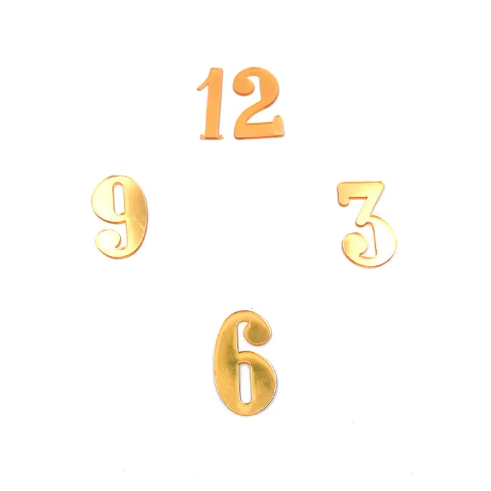 PreStyled Sets Resinarthub Acrylic Clock Accessories Gold 14 variants