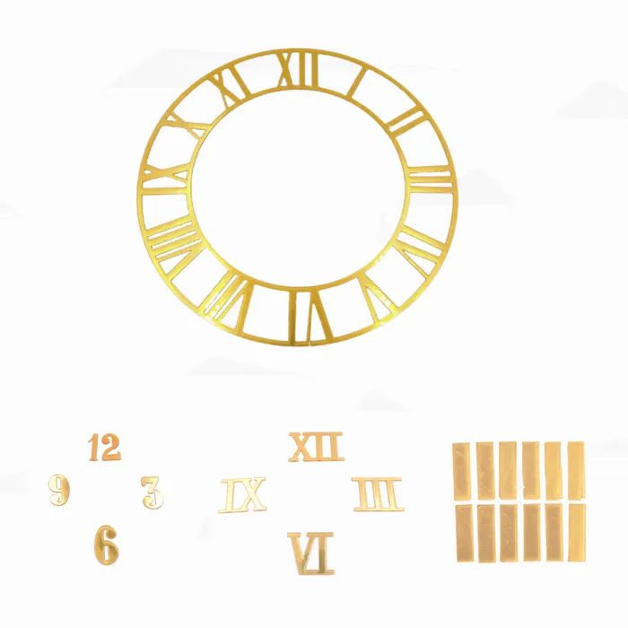 PreStyled Sets Resinarthub Acrylic Clock Accessories Gold 14 variants PreStyled Sets Resinarthub Acrylic Clock Accessories Gold 14 variants