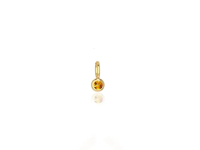 Rachel Reid Charm Necklaces Mini Citrine Charm