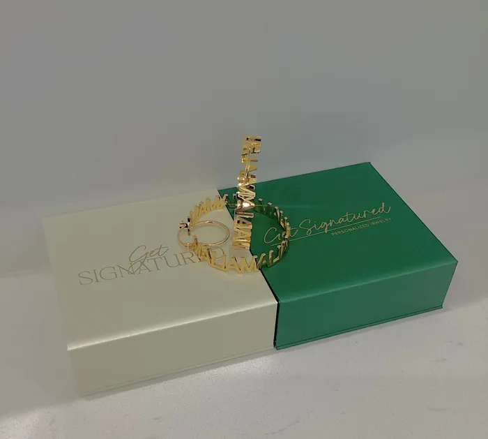 ReadyToShip Hoop Name Earrings Get Signatured Earrings ReadyToShip Hoop Name Earrings Get Signatured Earrings