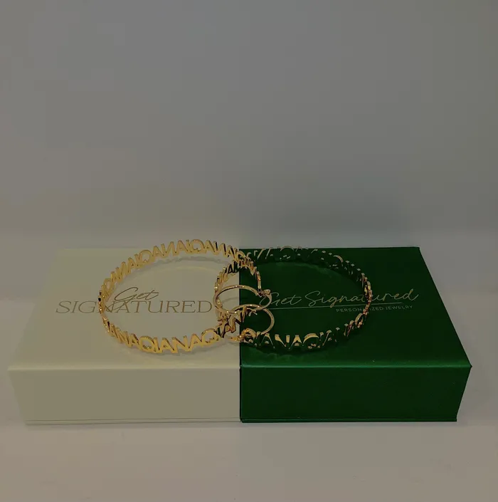 ReadyToShip Hoop Name Earrings Get Signatured Earrings ReadyToShip Hoop Name Earrings Get Signatured Earrings