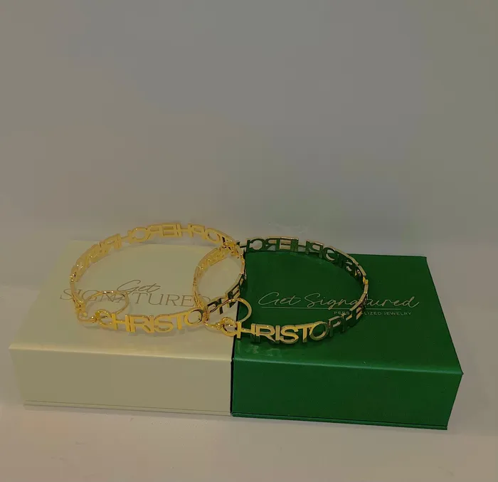 ReadyToShip Hoop Name Earrings Get Signatured Earrings ReadyToShip Hoop Name Earrings Get Signatured Earrings