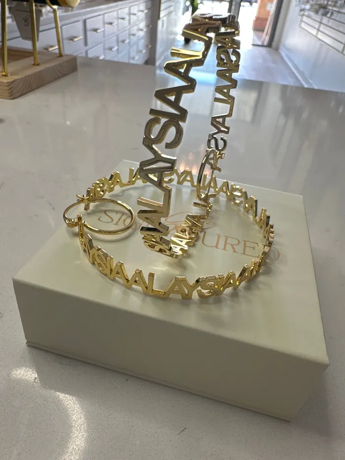 ReadyToShip Hoop Name Earrings Get Signatured Earrings ReadyToShip Hoop Name Earrings Get Signatured Earrings