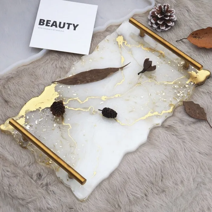 Rectangle tray Mould with frame and handle 9 variants Resinarthub Necklaces