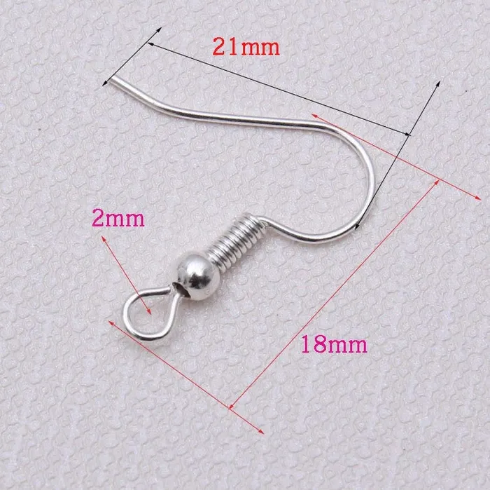 Resin Art Hub Earring Hook Clasps 21x18mm 20 pieces or 10 pairs Earrings
