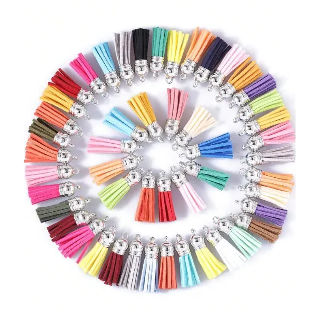 Resin Art Hub Earrings Mix Tassel Set