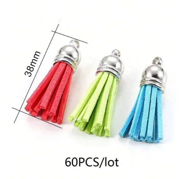 Resin Art Hub Earrings Mix Tassel Set