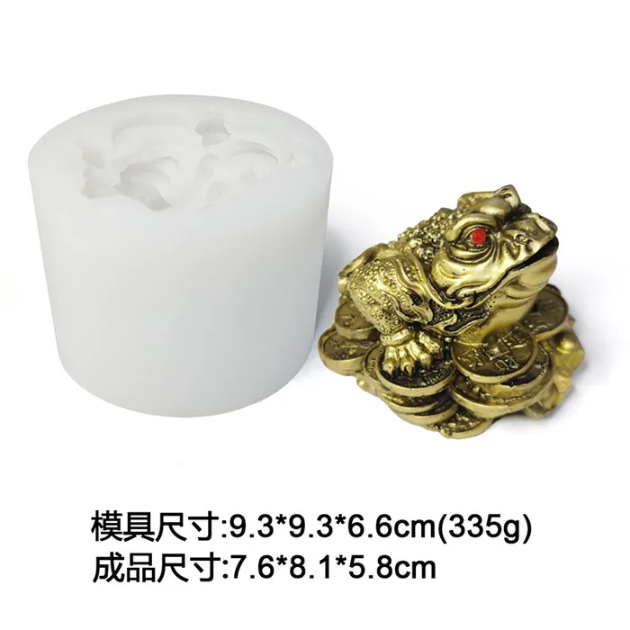 RESIN ART HUB Necklaces Feng Shui Frog Shaped Silicone Mold for Jesmonite Art RESIN ART HUB Necklaces Feng Shui Frog Shaped Silicone Mold for Jesmonite Art