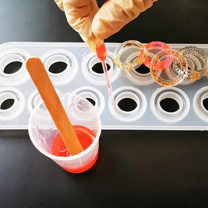 Resin Art Hub Necklaces Pipette For Silicone Mould Pack of 100 6 variants