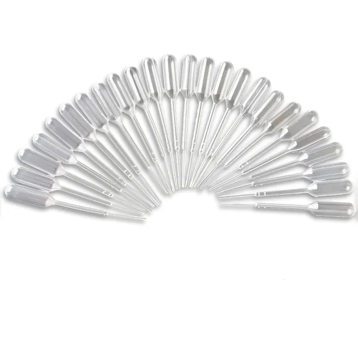 Resin Art Hub Necklaces Pipette For Silicone Mould Pack of 100 6 variants