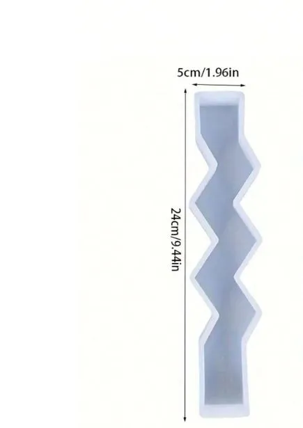 Resinarthub Earrings Wave Shaped Candle Pillar Silicone Mold