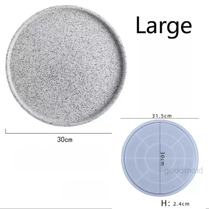 Resinarthub Necklaces Circle Silicone Mold for Jesmonite Art