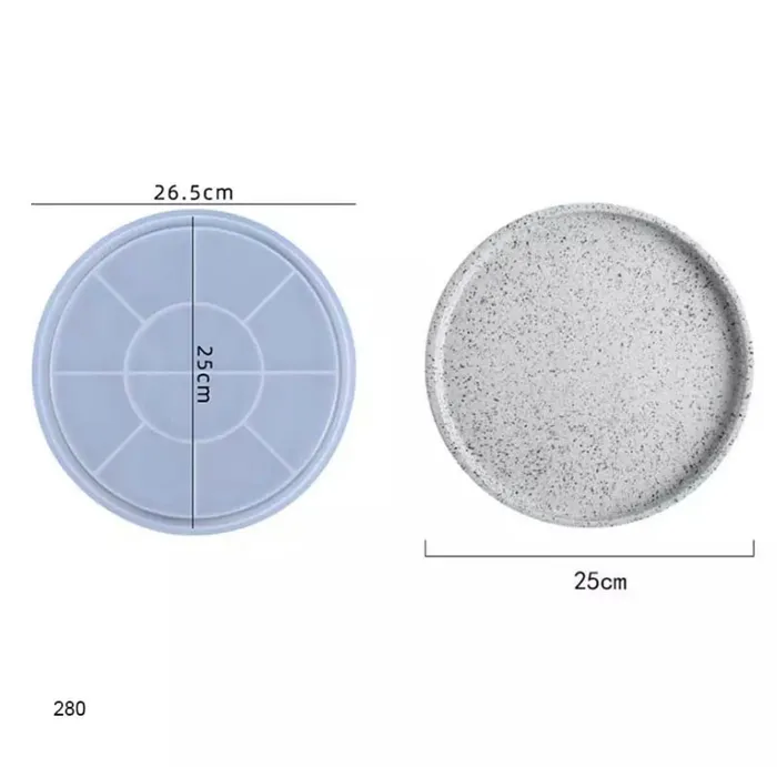 Resinarthub Necklaces Circle Silicone Mold for Jesmonite Art