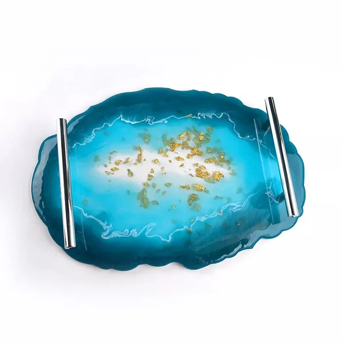 Resinarthub Necklaces Irregular shape Serving Tray Moulds with Handles Optional 9 variants