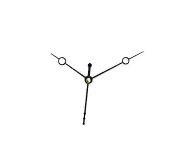 Rings Round Archer Shape Clock HandNeedle Resin Art Hub