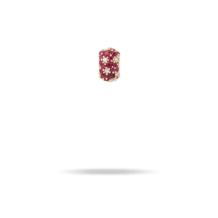 Rings Wide Ruby Diamond Pav Bead Adina Reyter