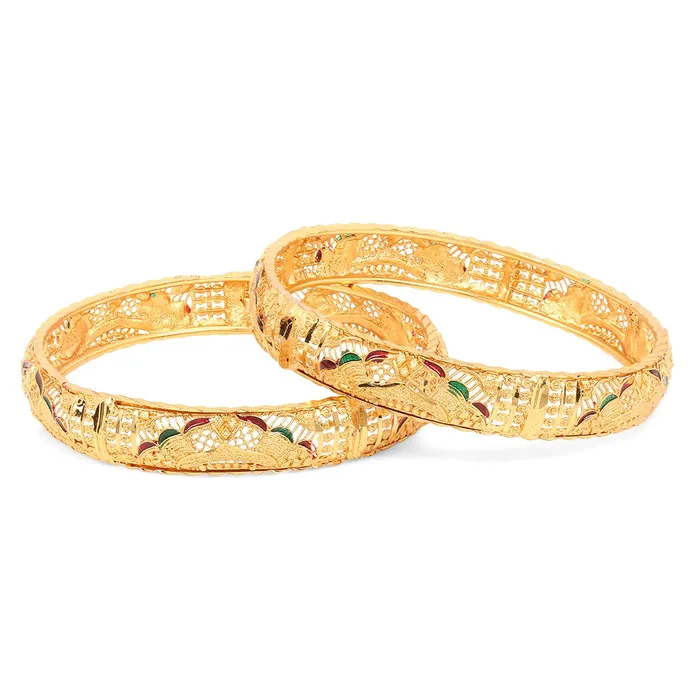 Rings Yellow Chimes Yellow Chimes Bangles for Women and Girls Traditional Gold Bangles for Women Gold Plated Bangles for Girls 2 Pcs Bangles Birthday Gift For Girls Women Anniversary Gift for Wife Rings Yellow Chimes Yellow Chimes Bangles for Women and Girls Traditional Gold Bangles for Women Gold Plated Bangles for Girls 2 Pcs Bangles Birthday Gift For Girls Women Anniversary Gift for Wife
