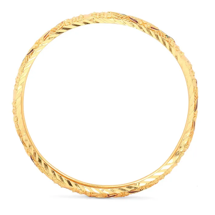 Rings Yellow Chimes Yellow Chimes Bangles for Women and Girls Traditional Gold Bangles for Women Gold Plated Bangles for Girls 2 Pcs Bangles Birthday Gift For Girls Women Anniversary Gift for Wife