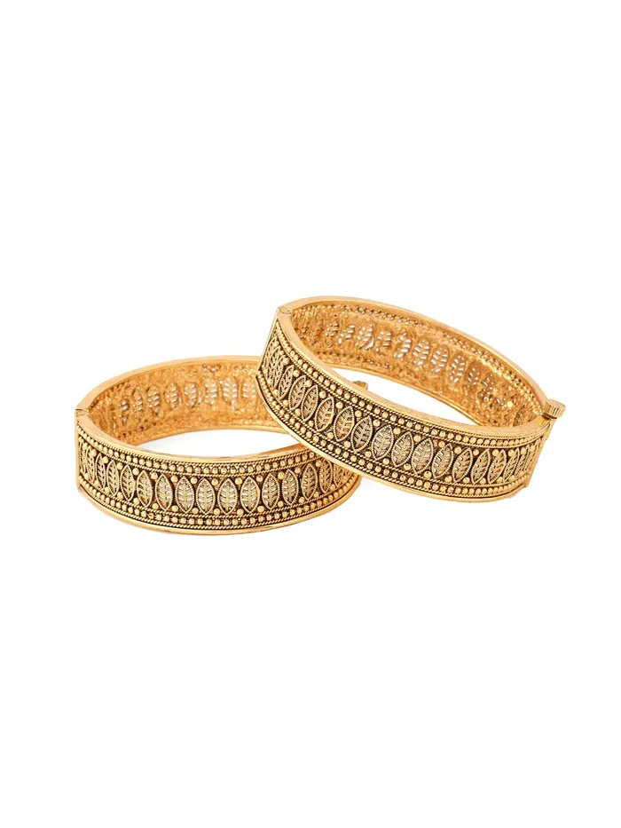Rings Yellow Chimes Yellow Chimes Bangles for Women Kundan and Pearl Studded Gold Toned Set of 2 Pcs Bangles for Women and Girls Size 26 Rings Yellow Chimes Yellow Chimes Bangles for Women Kundan and Pearl Studded Gold Toned Set of 2 Pcs Bangles for Women and Girls Size 26