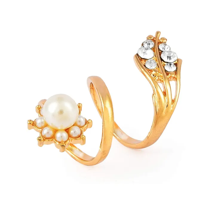 Rings Yellow Chimes Yellow Chimes Fancy Gold Ring for Women Girls