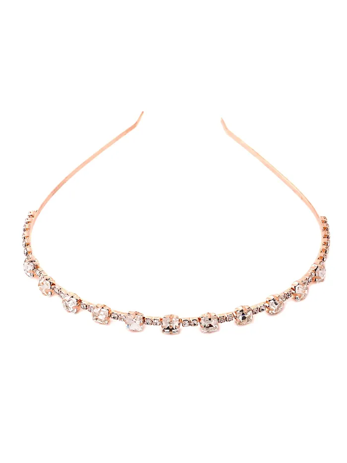 Rings Yellow Chimes Yellow Chimes Hair Band for Girls Women Hair Accessories for Women Hairband for Women Head Band Bridal Crystal Headpeice Hairband for Women Birthday Gift for Women Girls Rosegold Hair Band