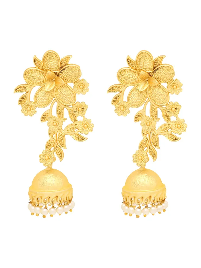 Rings Yellow Chimes Yellow Chimes Jhumka Earrings for Women Traditional Gold Plated Floral Shaped Long JhumkaJhumki Earrings for Women and Girls Rings Yellow Chimes Yellow Chimes Jhumka Earrings for Women Traditional Gold Plated Floral Shaped Long JhumkaJhumki Earrings for Women and Girls