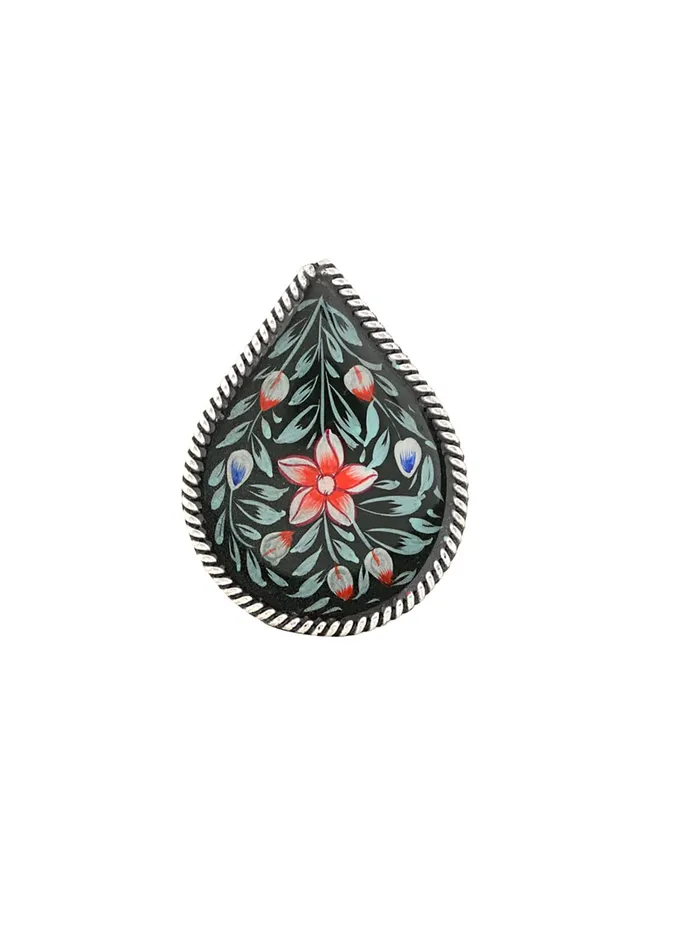 Rings Yellow Chimes Yellow Chimes Oxidised Rings for Women Green Meenakari Hand Painted Silver Oxidised Ring Adjustable Finger Rings for Women and Girls Rings Yellow Chimes Yellow Chimes Oxidised Rings for Women Green Meenakari Hand Painted Silver Oxidised Ring Adjustable Finger Rings for Women and Girls