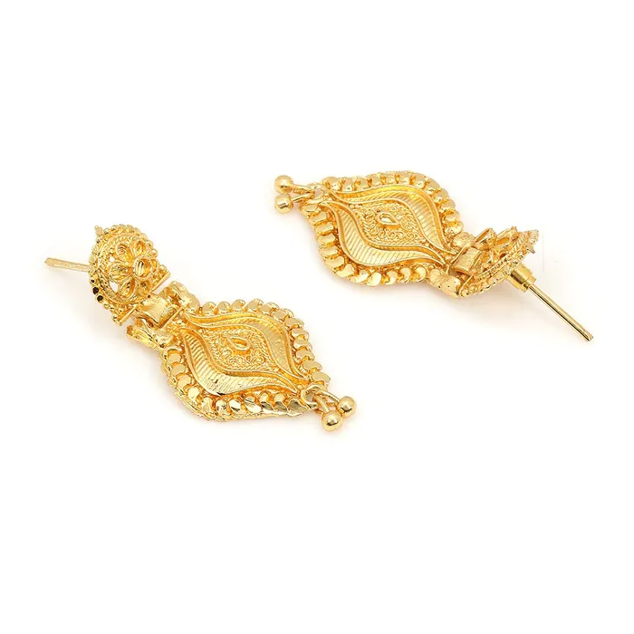 Rings Yellow Chimes Yellow Chimes Traditional Jewellery Set for Women One Gram Gold Jewellery Set Golden Choker Necklace for Women and Girls