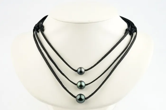 Round Customizable Mana Necklace Kamoka Pearl Necklaces