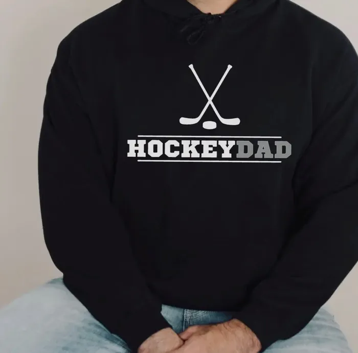 Rustic Girls Earrings Hockey Dad Crewneck Sweatshirt