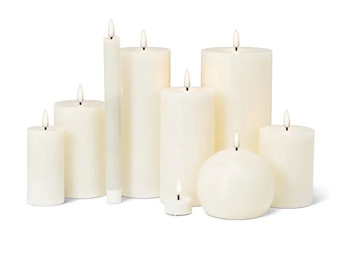 Sand LED Pillar Candle 3x6 H Abbott Earrings