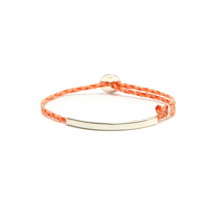 Scosha Bracelets ID Signature Bracelet in Tangerine Fleck