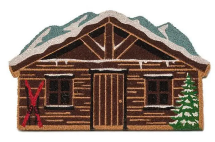 Ski Chalet Shaped Doormat Abbott Earrings